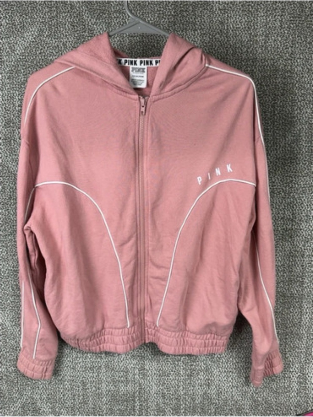 PINK Victoria's Secret Rose Pink Zip-Up Hoodie